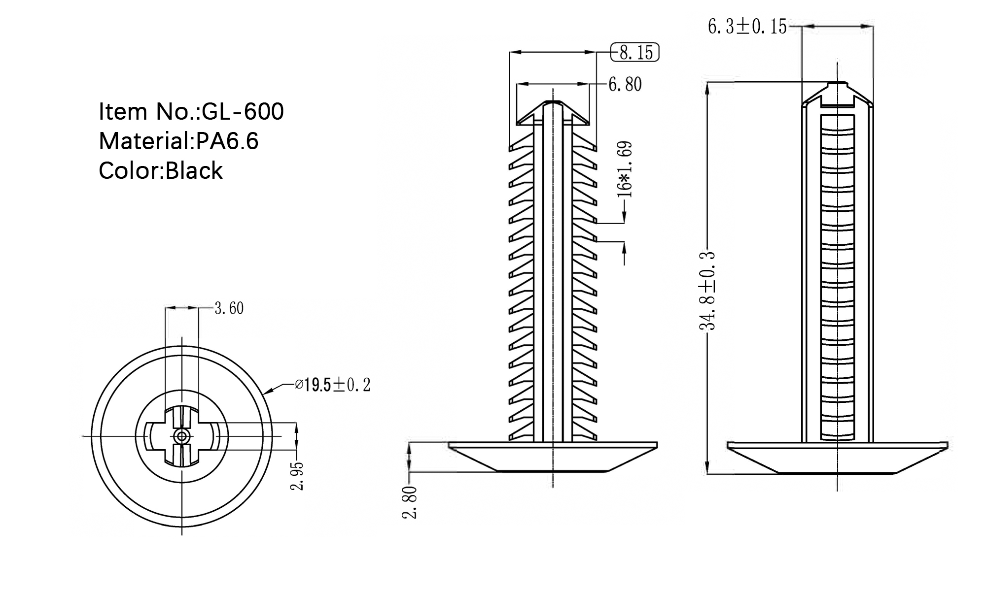 Pine Tree Rivet GL-600